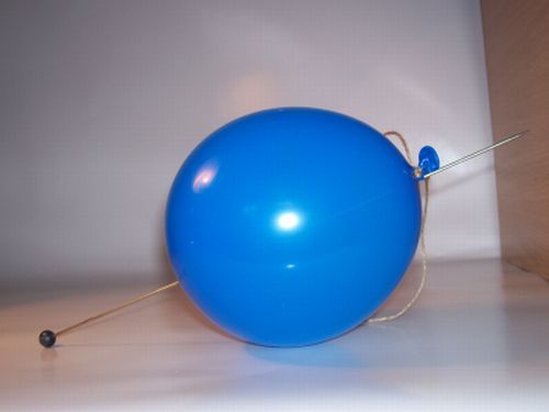 propíchnutý balónek