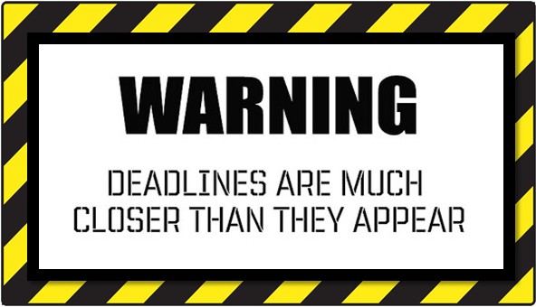 deadline warning