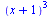 `*`(`^`(`+`(x, 1), 3))